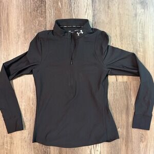Under Armour Women's Size XS - Qualifier Run 2.0 1/4 Zip Running Shirt Top Black